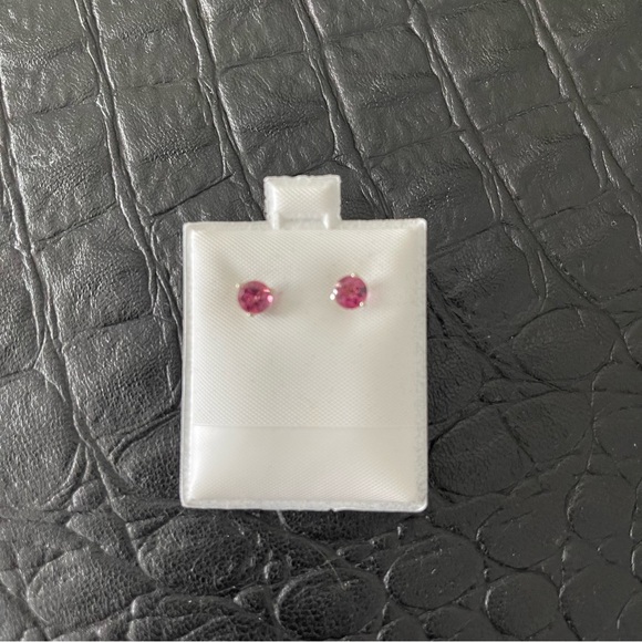 Sterling silver 925 Rhodolite Garnet Earrings - Picture 3 of 7